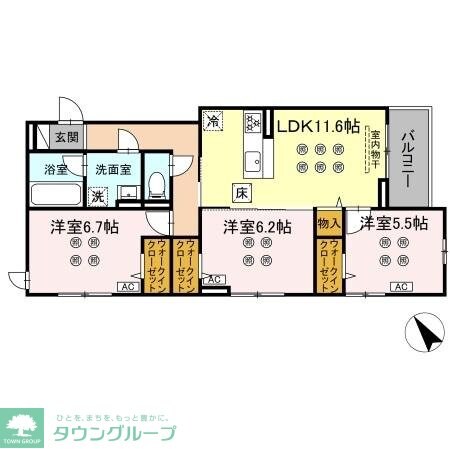 D-KISARIA WIIの物件間取画像